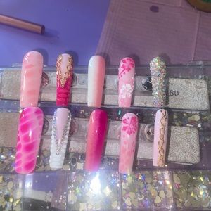 Beautiful homemade Press on nails